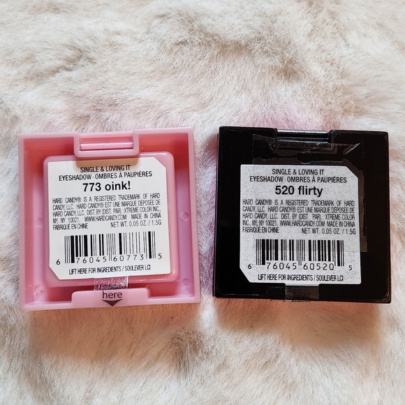 Hard Candy Eyeshadow Duo 2 Piece Gift Set Single & Loving It Oink and Flirty New - Picture 2 of 4